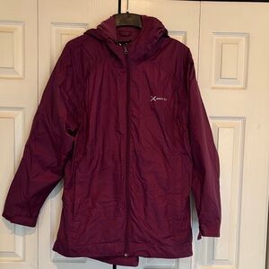 Arctix Maroon Hooded Light Weight  Jacket  size 1X